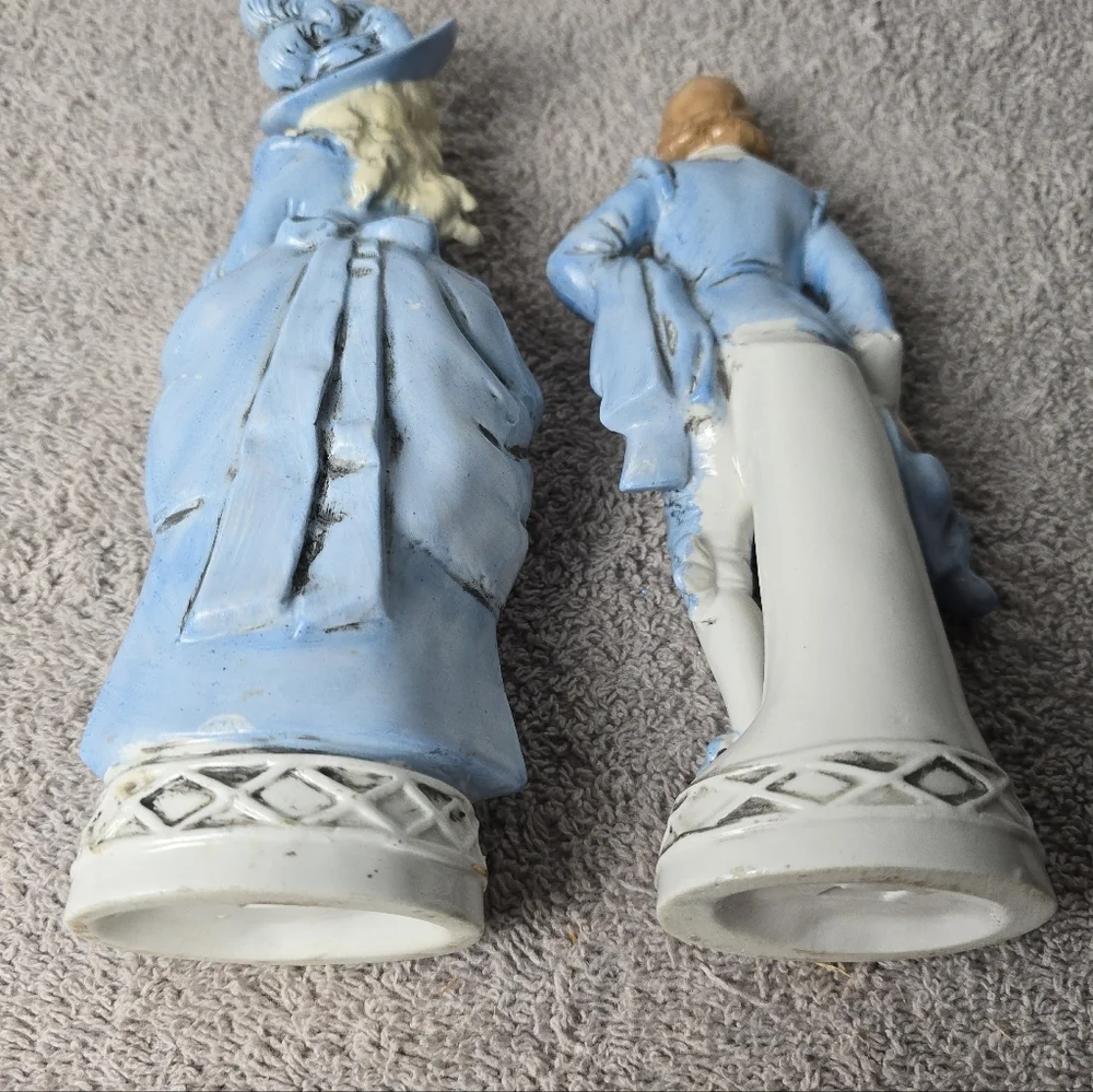 Antique German Bisque Blue Couple